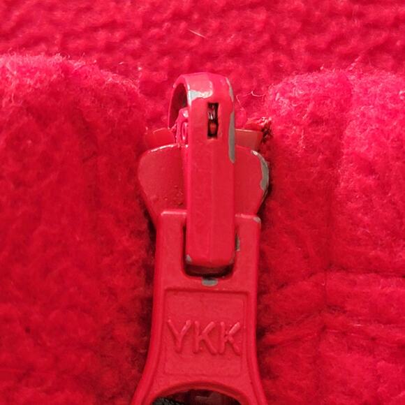 Helly Hansen Fleece Jacket Mens Sz L Red Full Zip Relaxed Fit Logo Spell Out - Picture 3 of 10